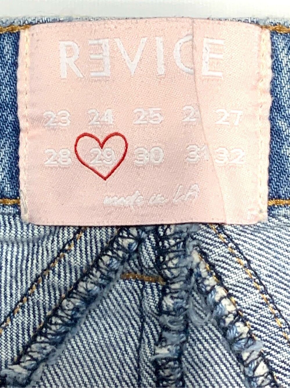 Revice Jeans Blue Skinny High Rise Venus Star Medium Wash Denim Women Size 29 - Picture 4 of 4
